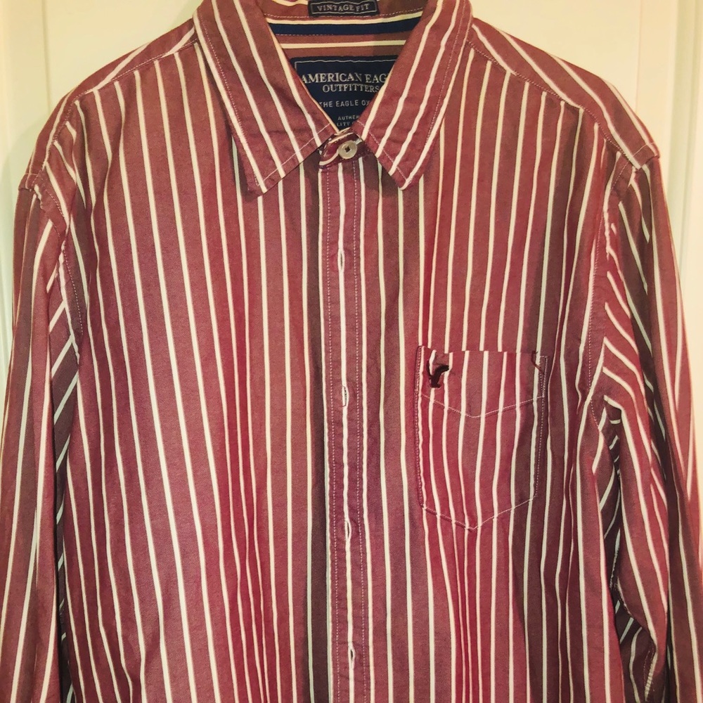 Vintage fit buttoned shirt